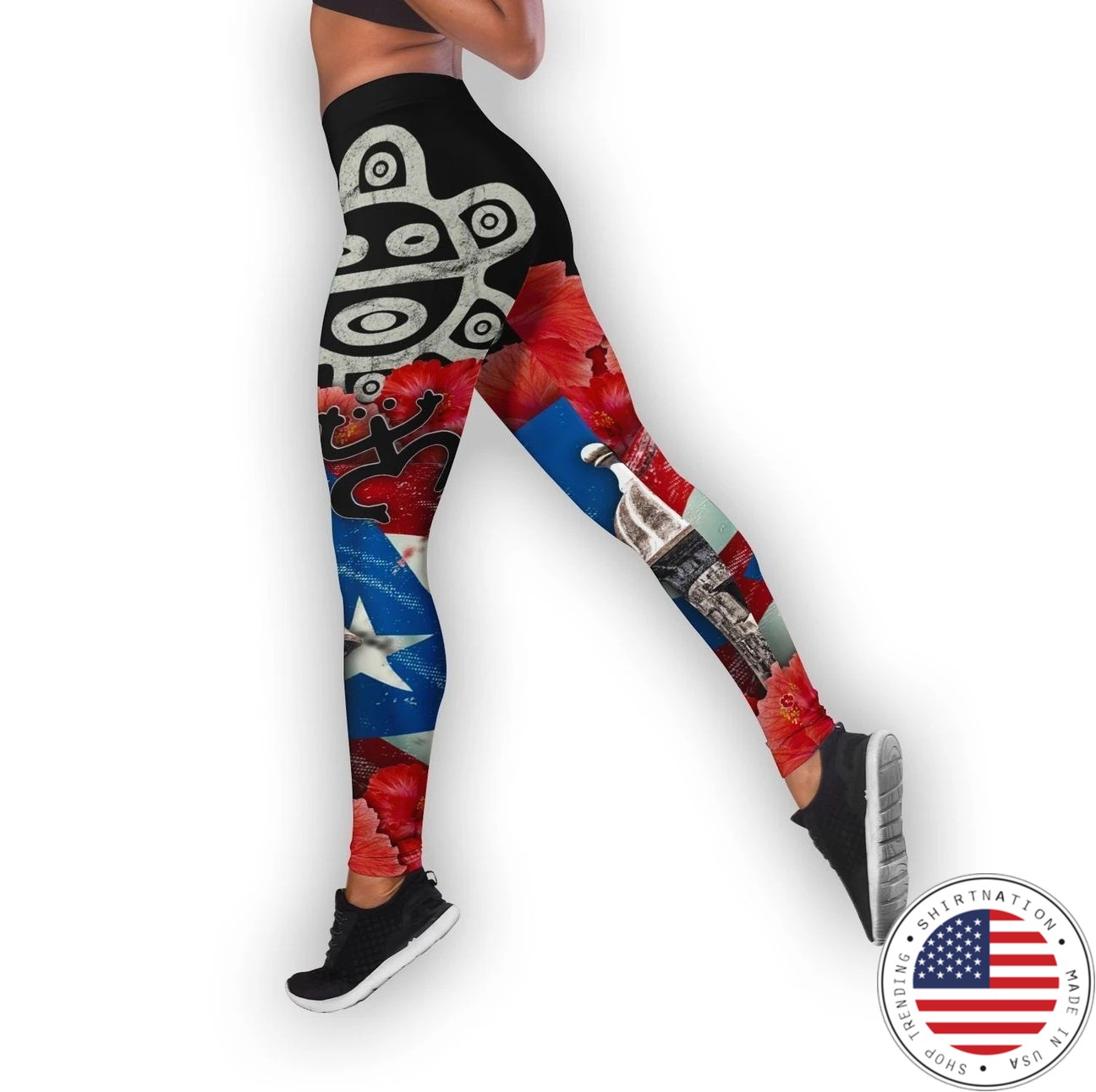 Puerto rice sol taino outfit legging and tank top 4