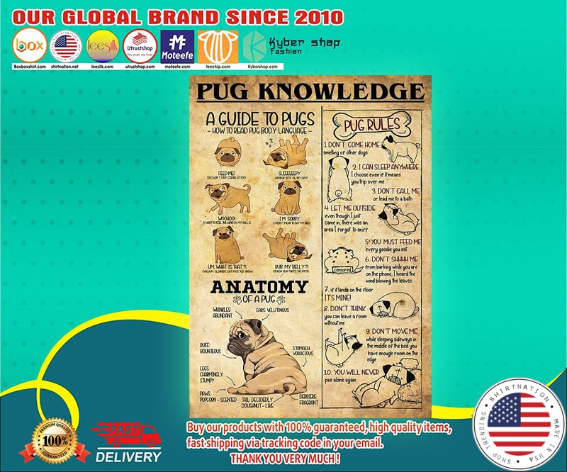 Pug knowledge poster