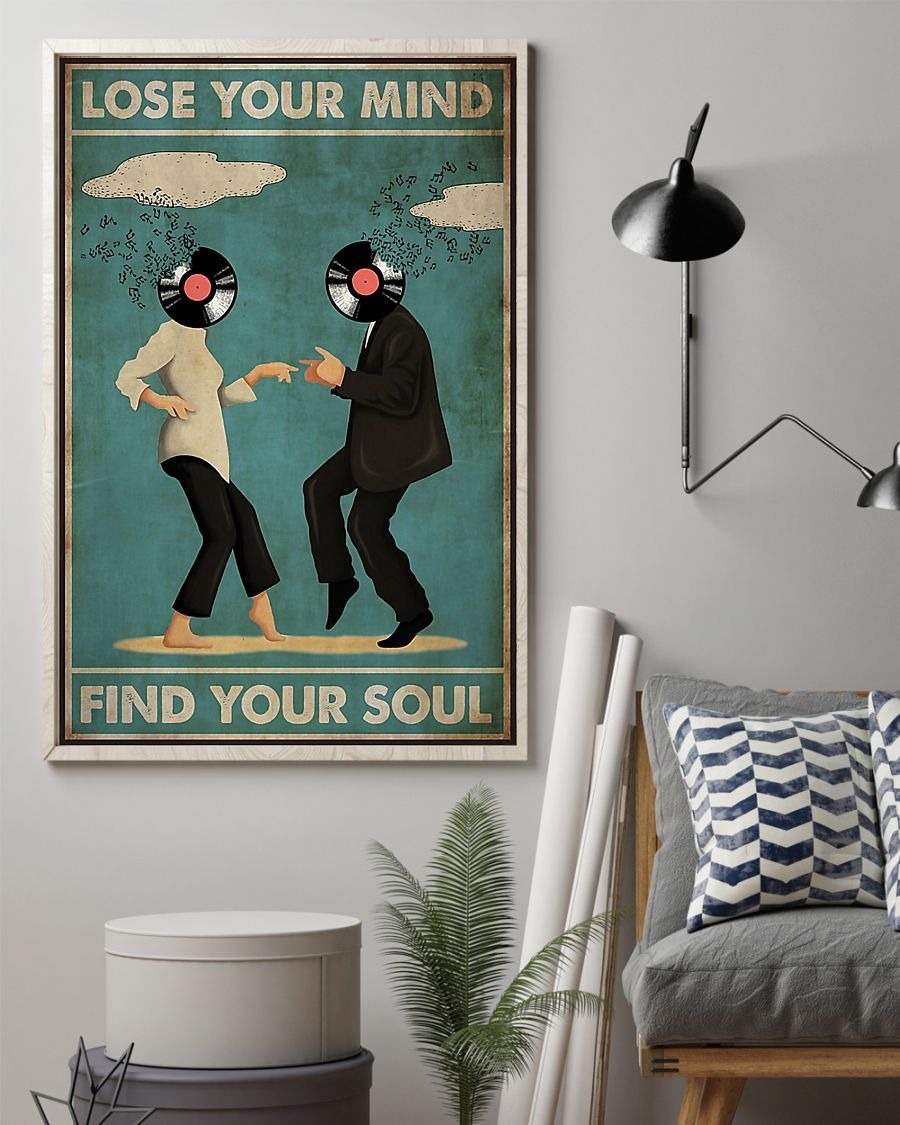 Pulp fiction lose your mind find your soul poster