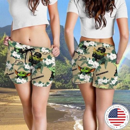 Purdue Boilermakers And Yoda Hawaiian And Beach Short4