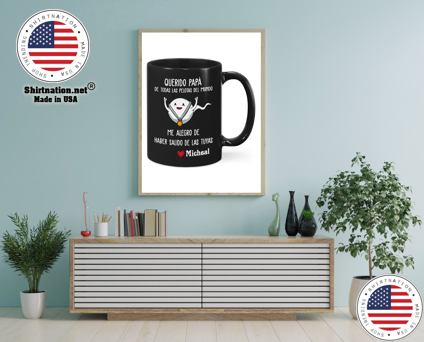 Querido papa de todas las pelotas del mundo me alegro de haber salido de las tuyas mug 12