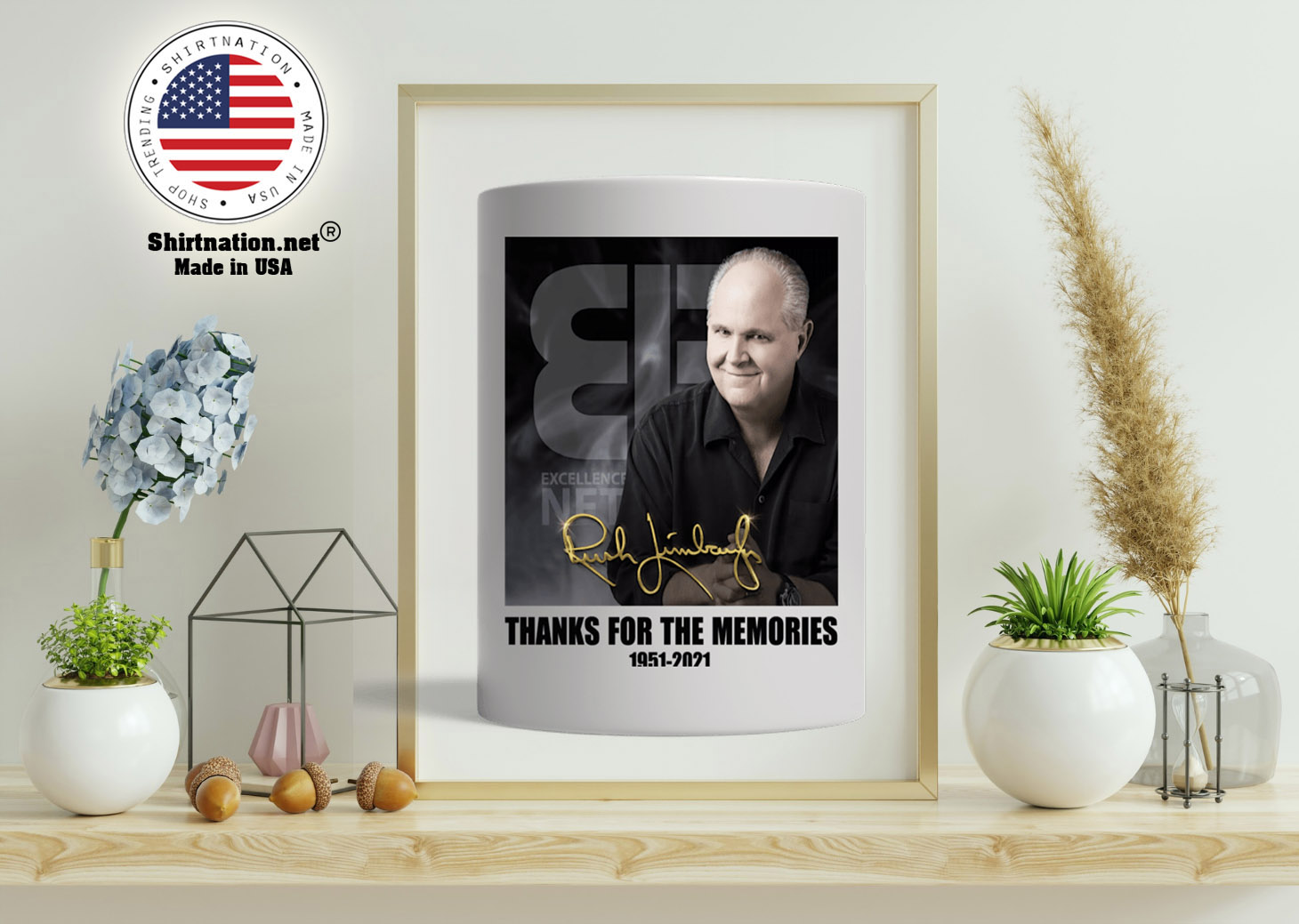 RIP Rush Limbaugh thanks for the memories 1951 2021 mug 15