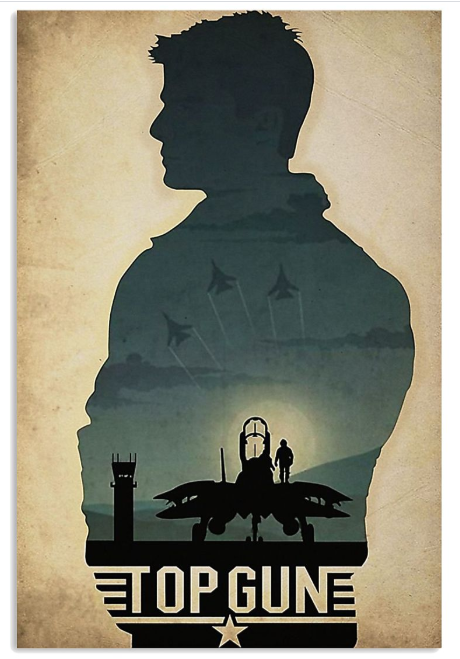 Tom Cruise top gun movie poster