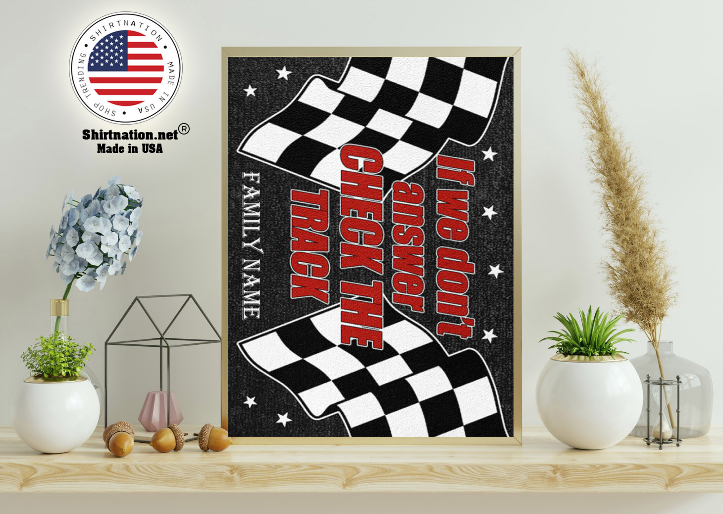 Racing if we dont answer check the track doormat 11