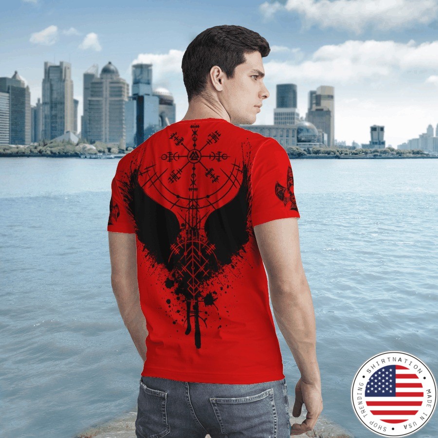 Raven vegvisir 3D T shirt2