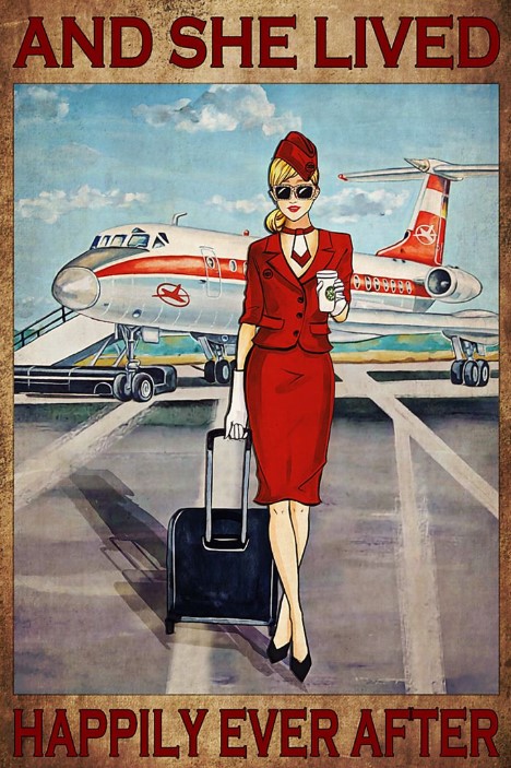 Red flight attendance and she live happily ever after
