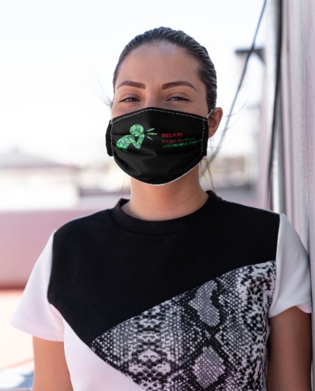 Relax it's just the Bud not corona virus face mask