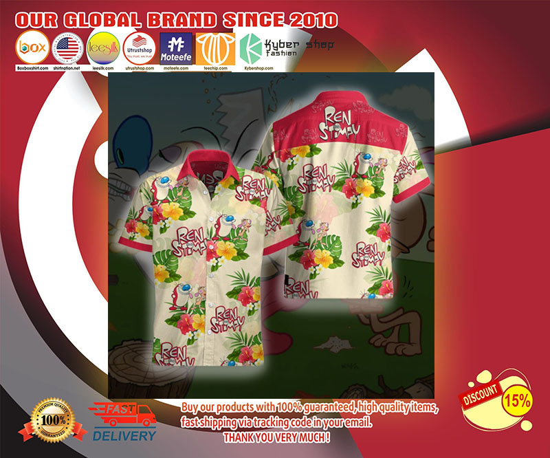 Ren and Stimpy Hawaii Shirt