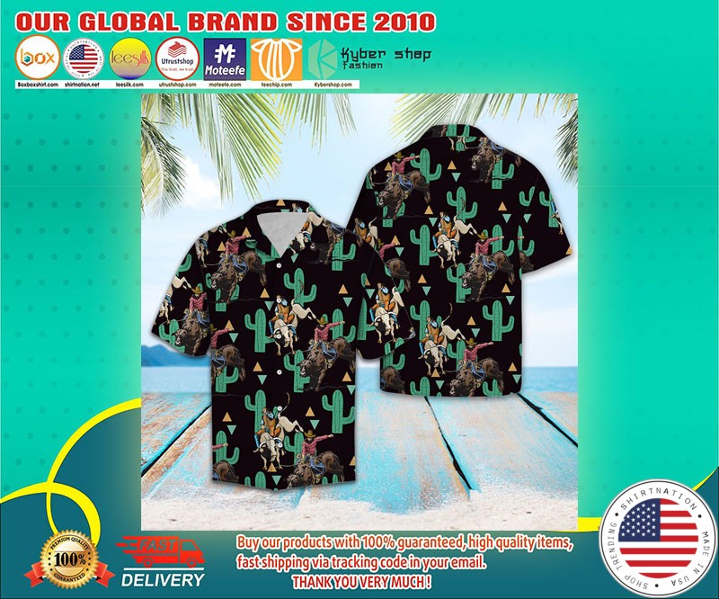 Rodeo cactus hawaiian shirt