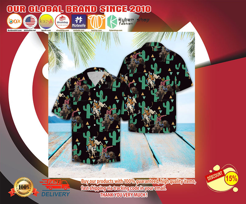 Rodeo cactus hawaiian shirt