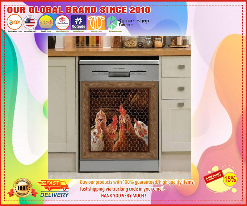 Rooster chicken decor kitchen dishwasher 4 1