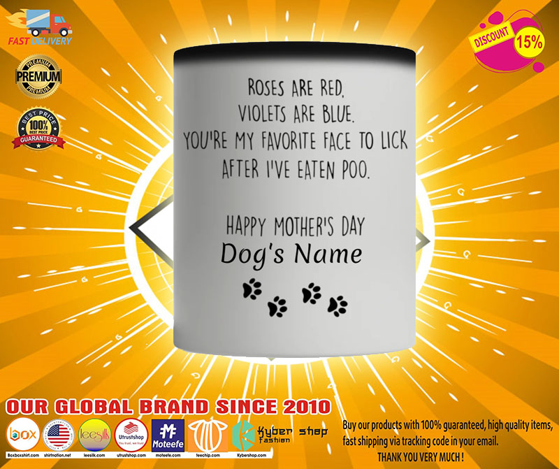 Roses are red violets are blue youre my favorite face to lick after ive eaten poo custom name mug2