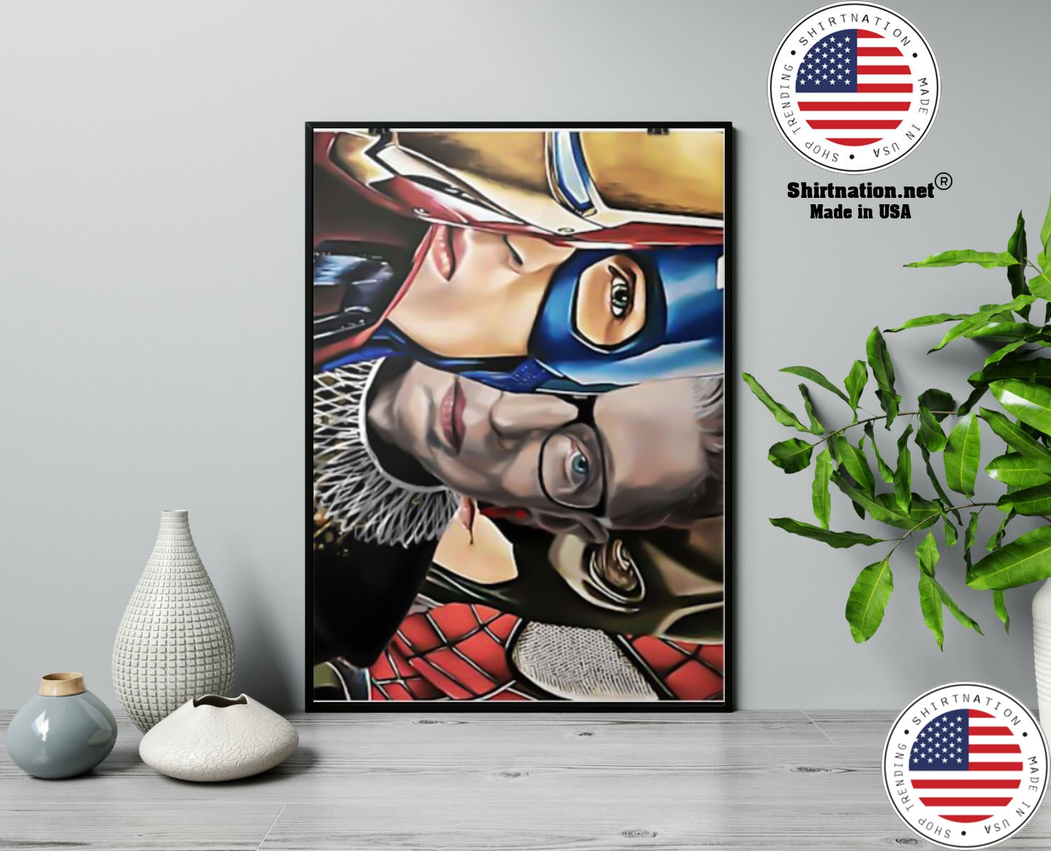 Ruth Bader Ginsburg super heroes poster 23