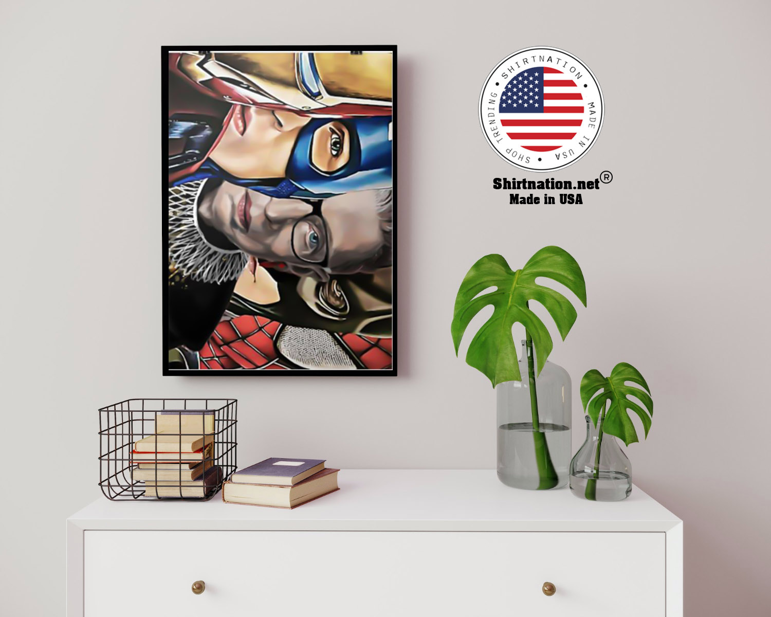 Ruth Bader Ginsburg super heroes poster 24