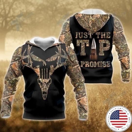 Hunting deer just the tip I promise 3D hoodie