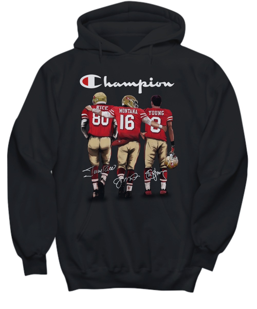 San Francisco 49er Champion rice montana young shirt