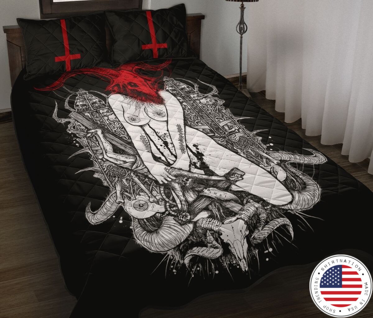 Satan girl bedding set 4