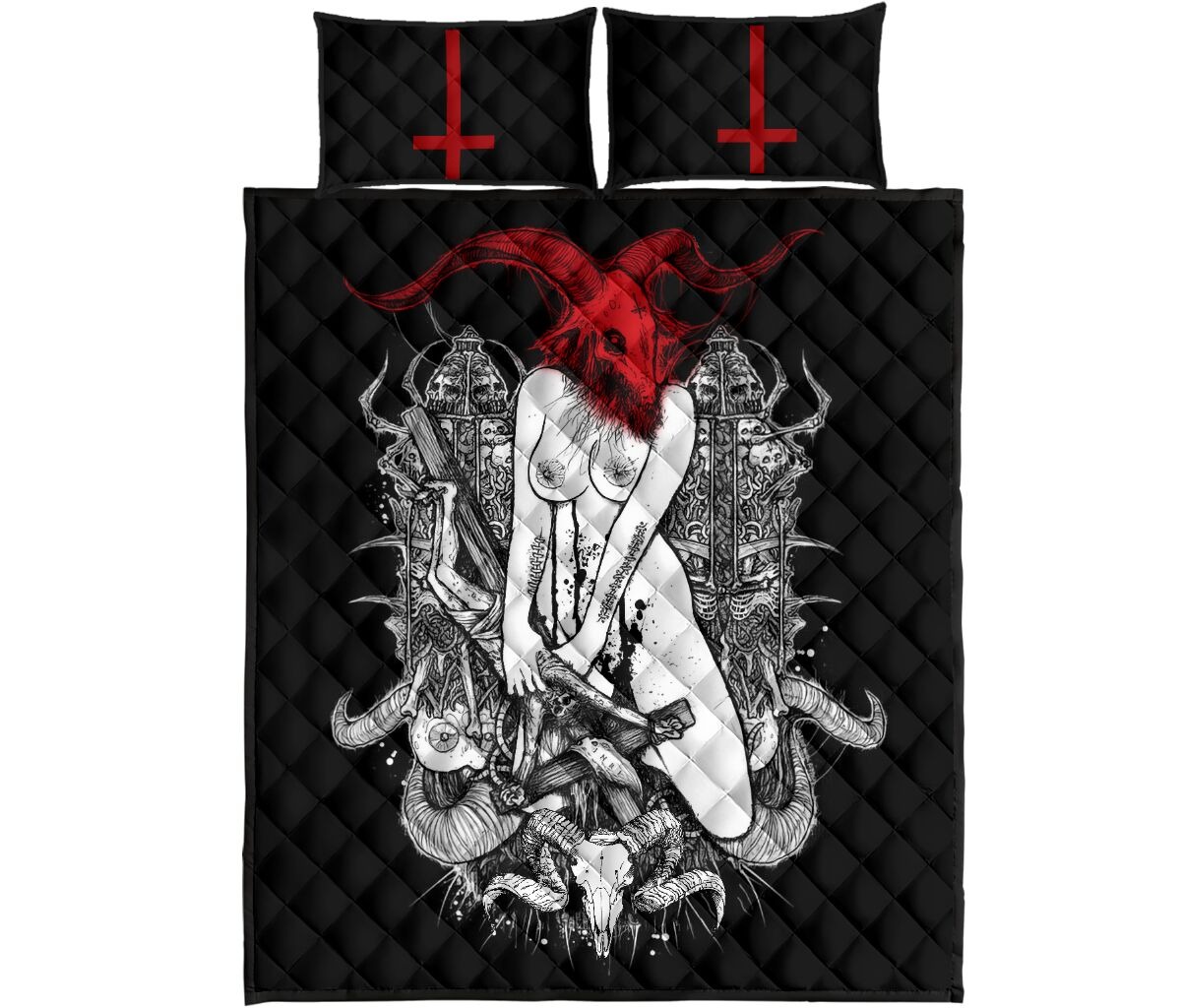 Satan girl bedding set