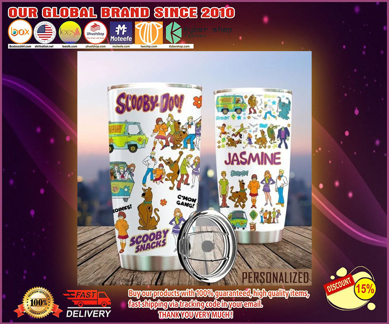 Scooby doo custom personalized name tumbler