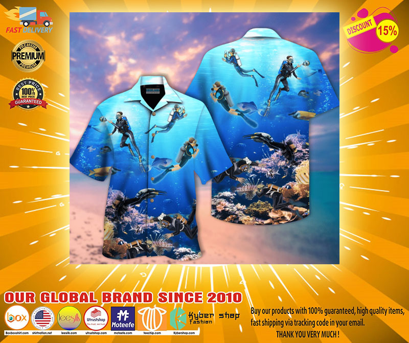 Scuba diving hawaiian shirt2
