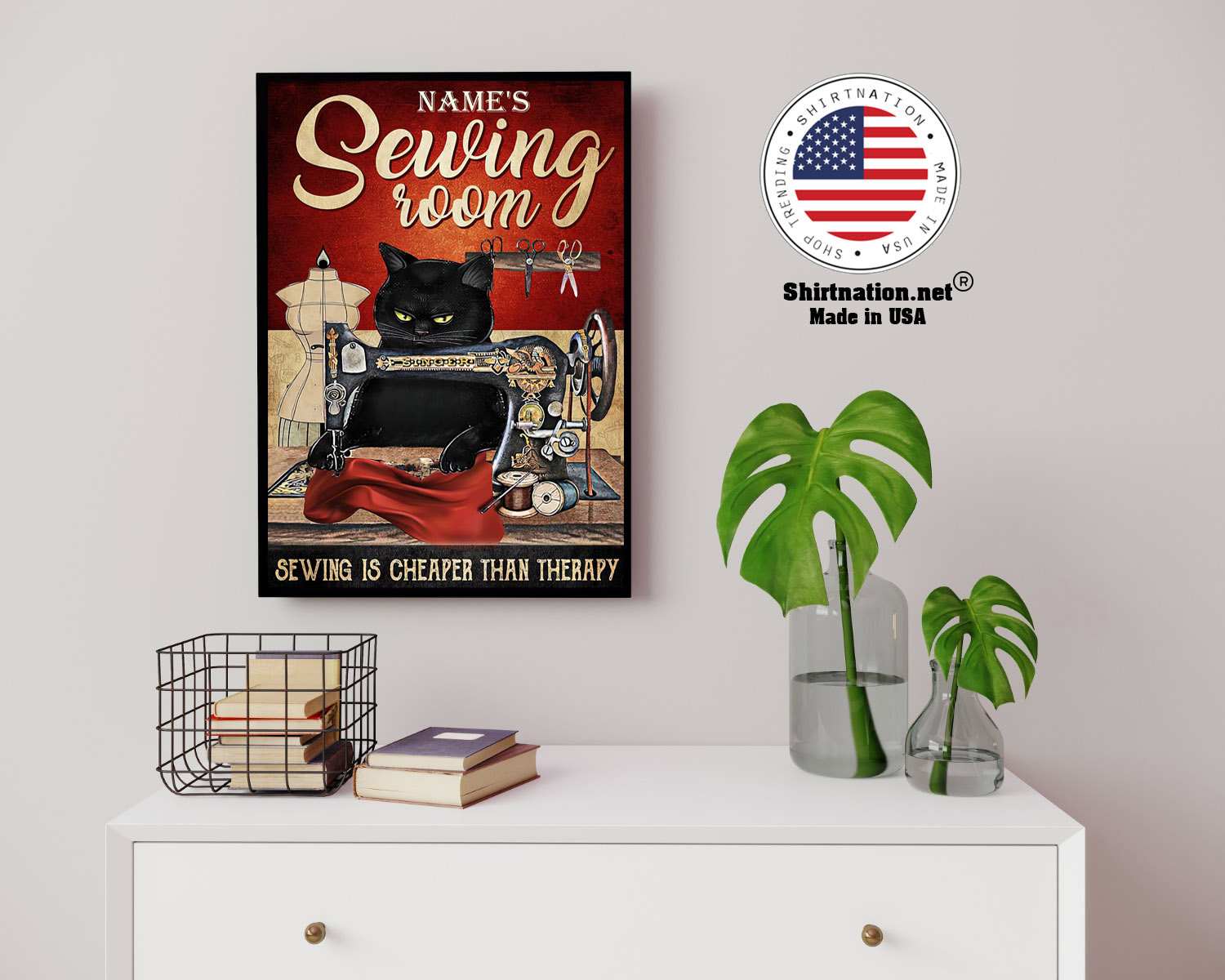 Sewing room sewing is cheaper than therapy poster 14