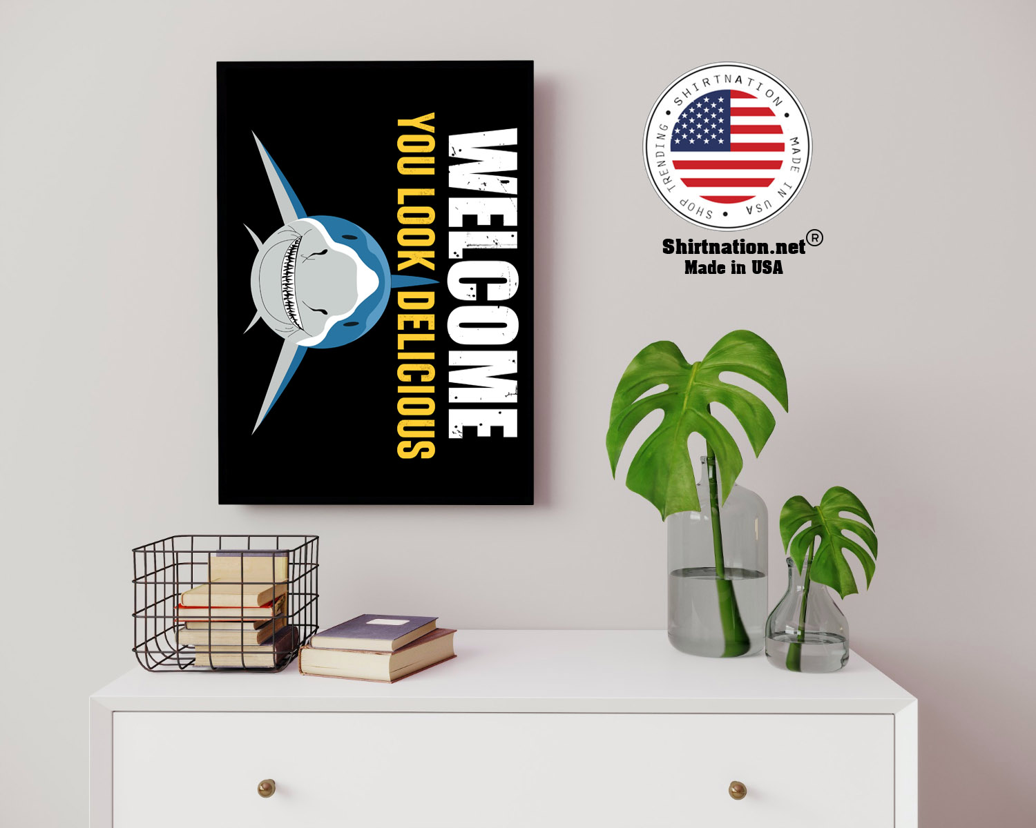 Shark welcome you look delicious doormat 14