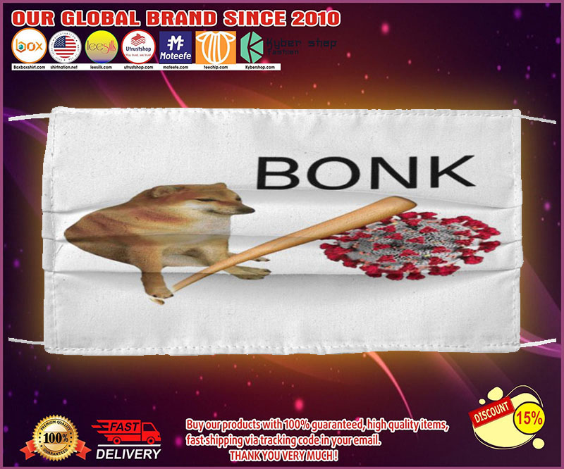 Shiba cheem bonk virus face mask
