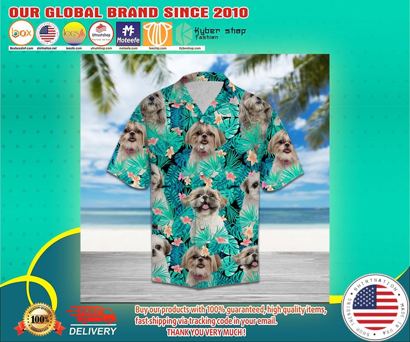 Shih Tzu hawaiian shirt