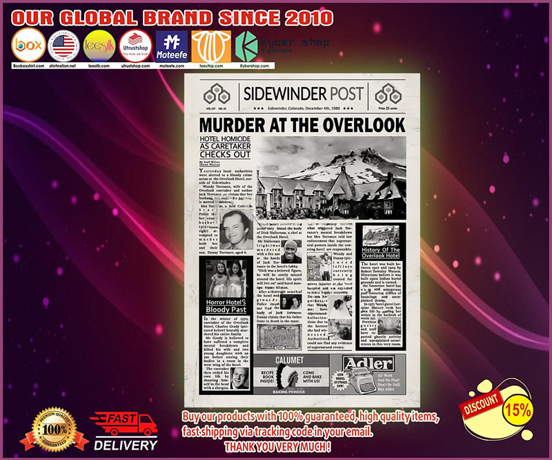Sidewinder murder at the overlook post poster