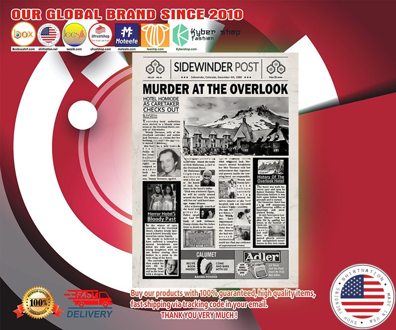 Sidewinder murder at the overlook post poster