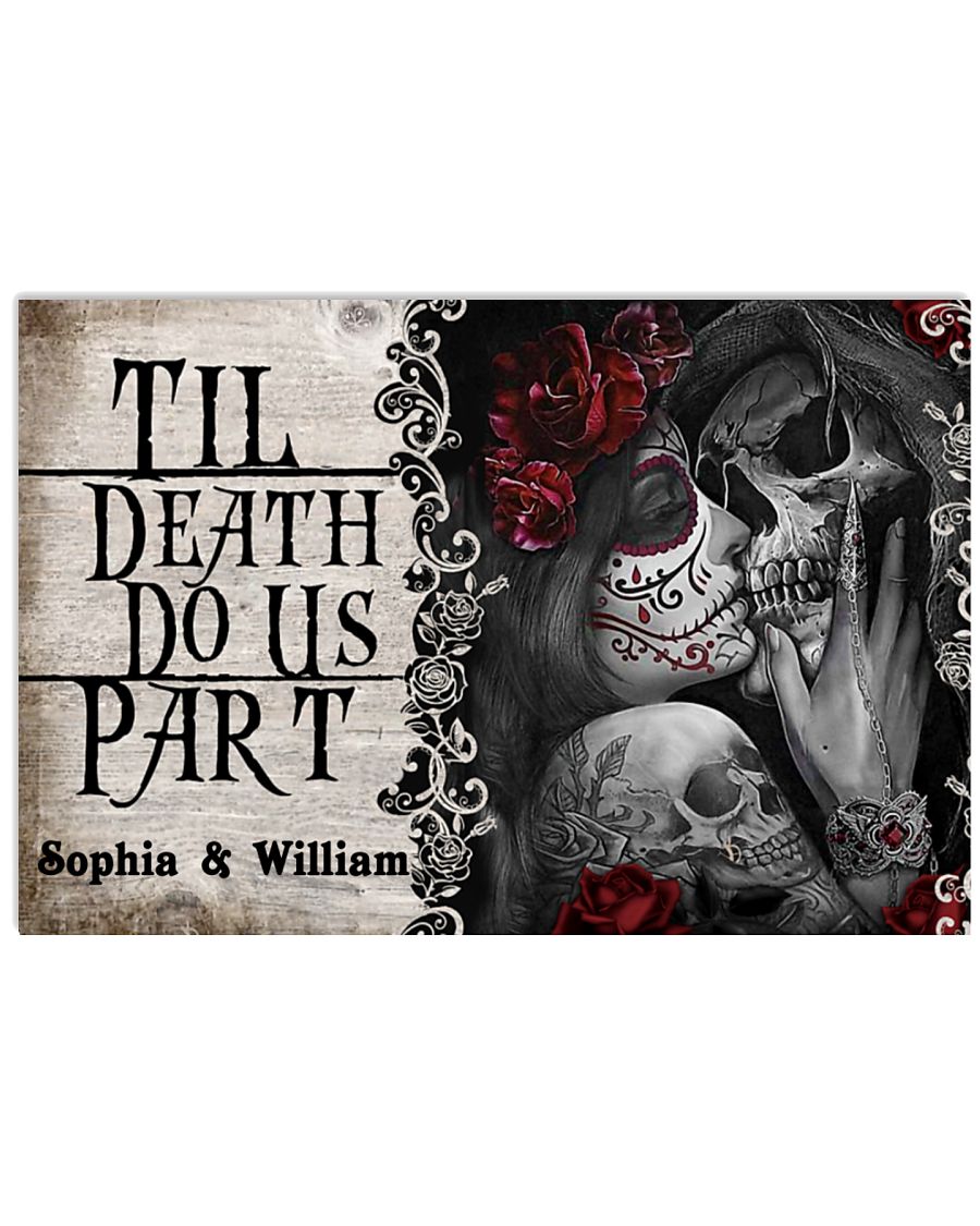 Skeleton til death do us part poster