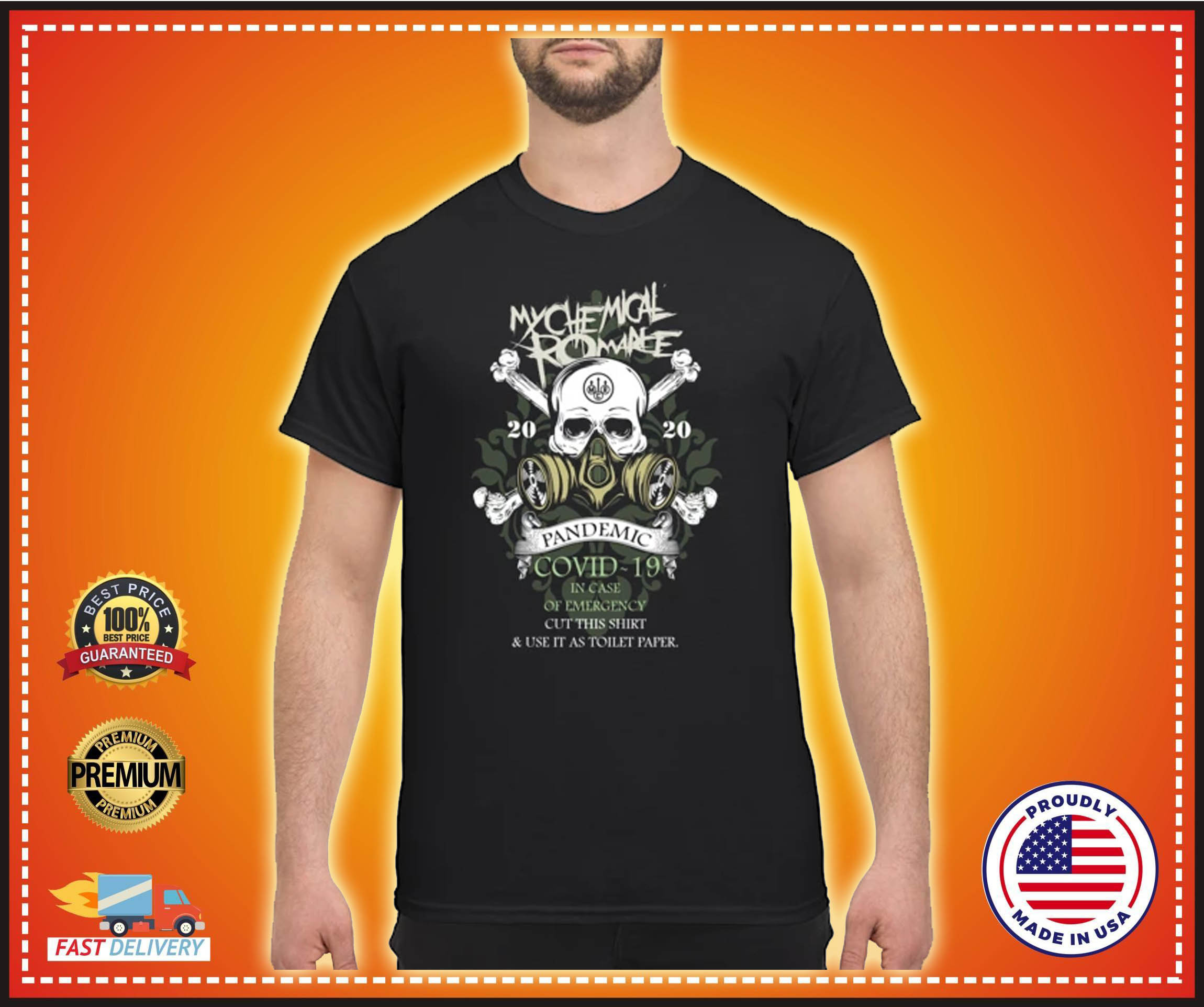 Skull My chemical romance pandemic covid 19 shirt