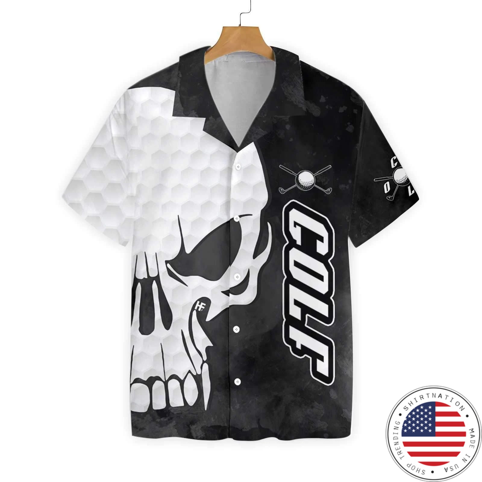 Skull and golf hawaiian