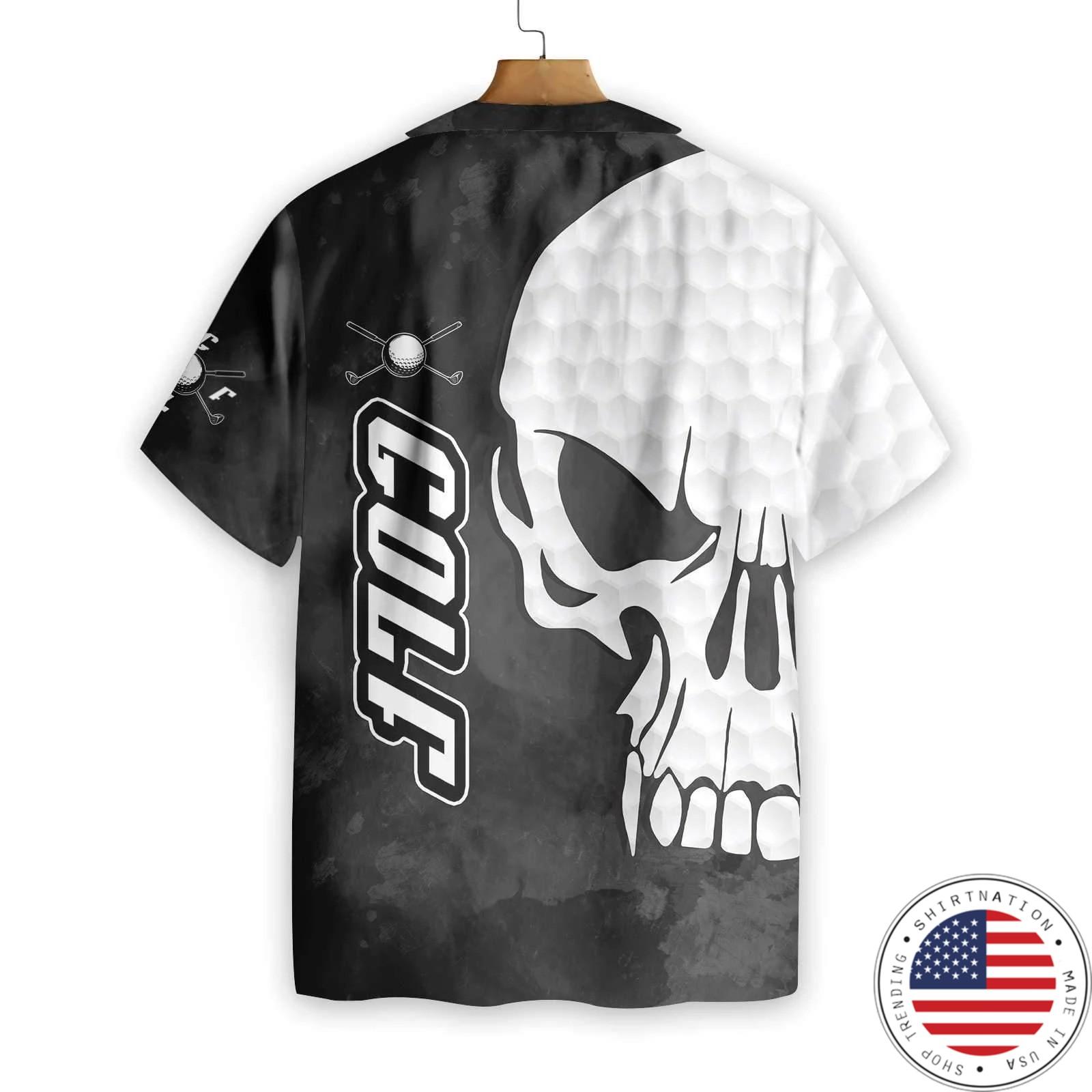 Skull and golf hawaiian