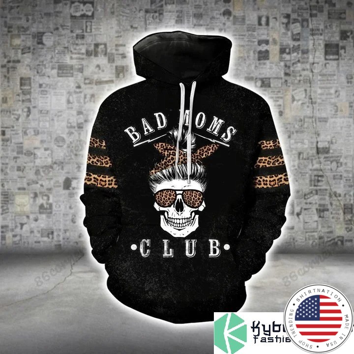 Skull bad moms 3D hoodie and legging 4 1