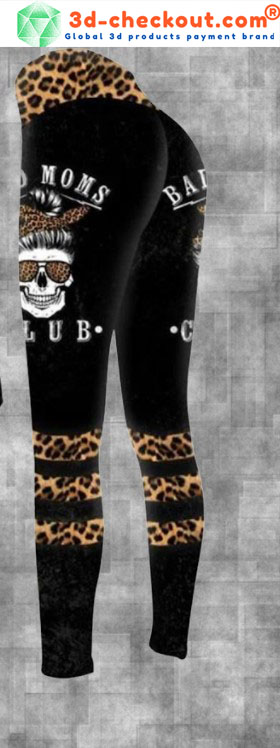 Skull bad moms dark club 3D hoodie and legging2