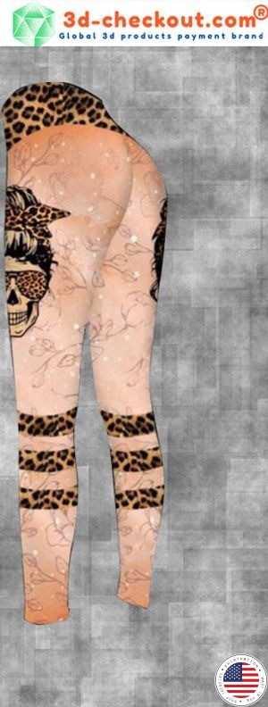 Skull badass moms club 3D hoodie and legging