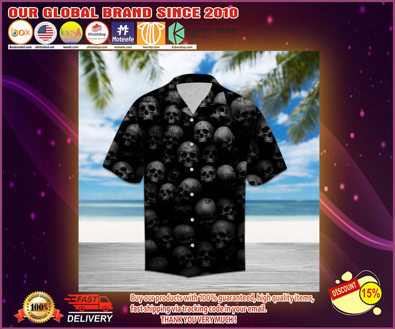 Skull hawaiian shirt