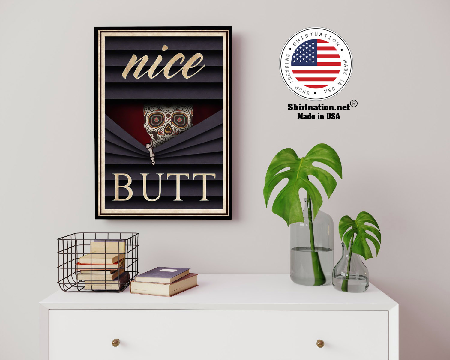 Skull nice butt poster 14