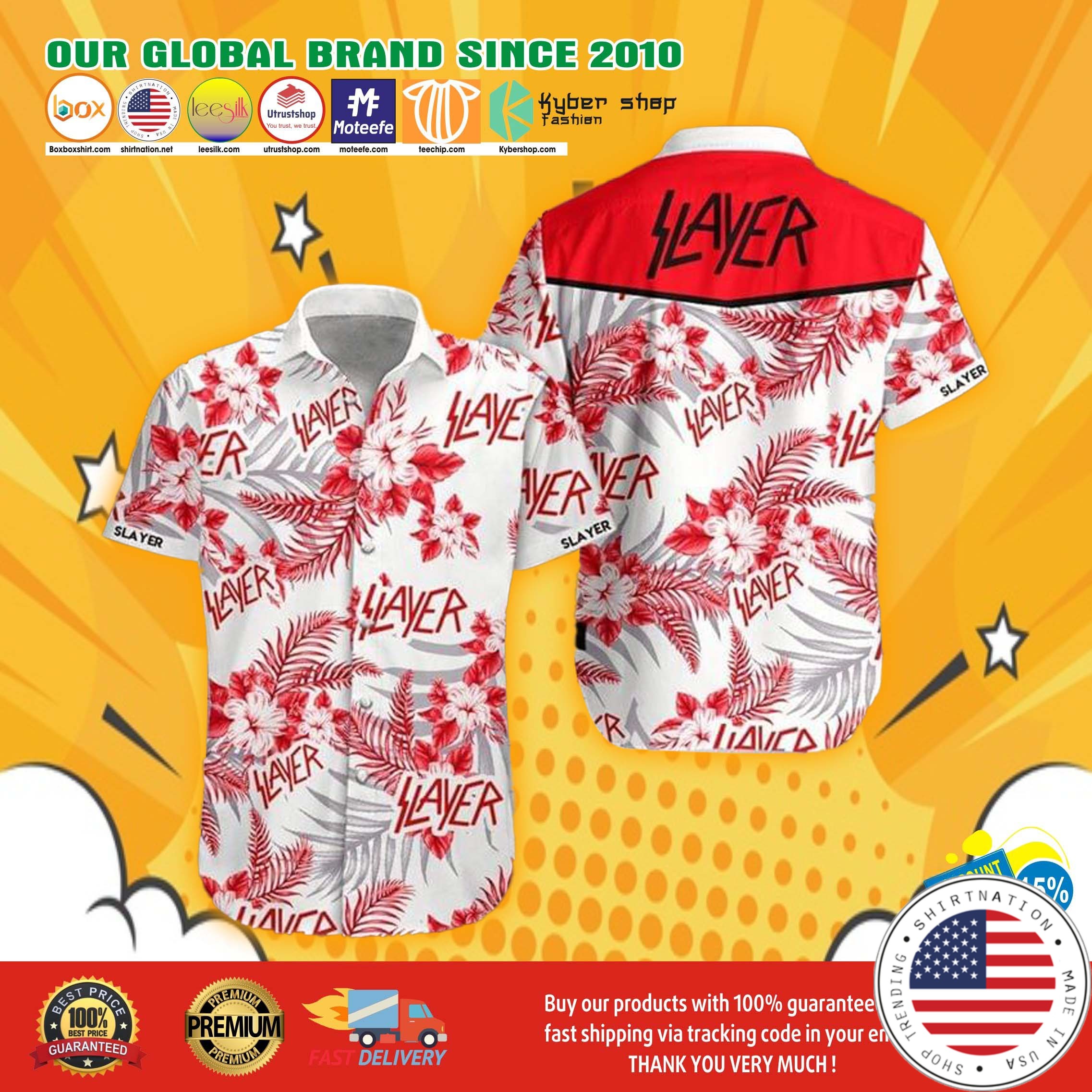 Slayer hawaiian shirt 5