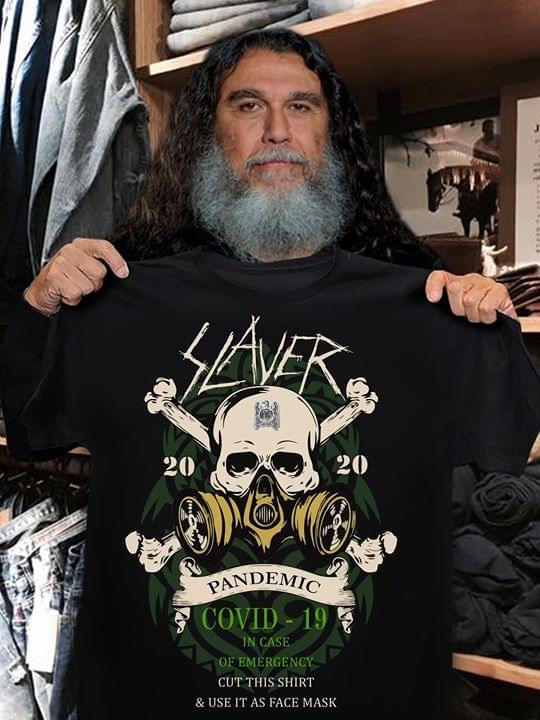 Slayer skull pandemic covid-19 in case of emergency shirt