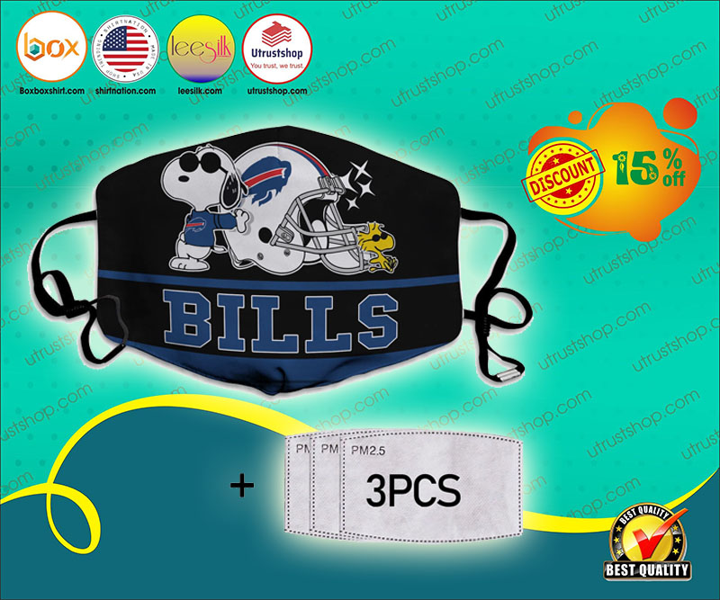 Snoopy Buffalo Bills Face Mask