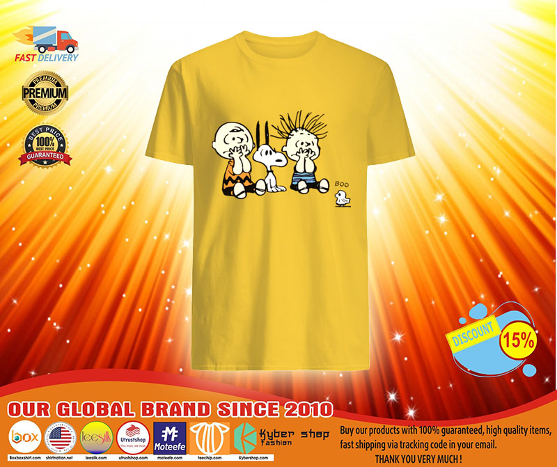 Snoopy Charlie Brown boo shirt