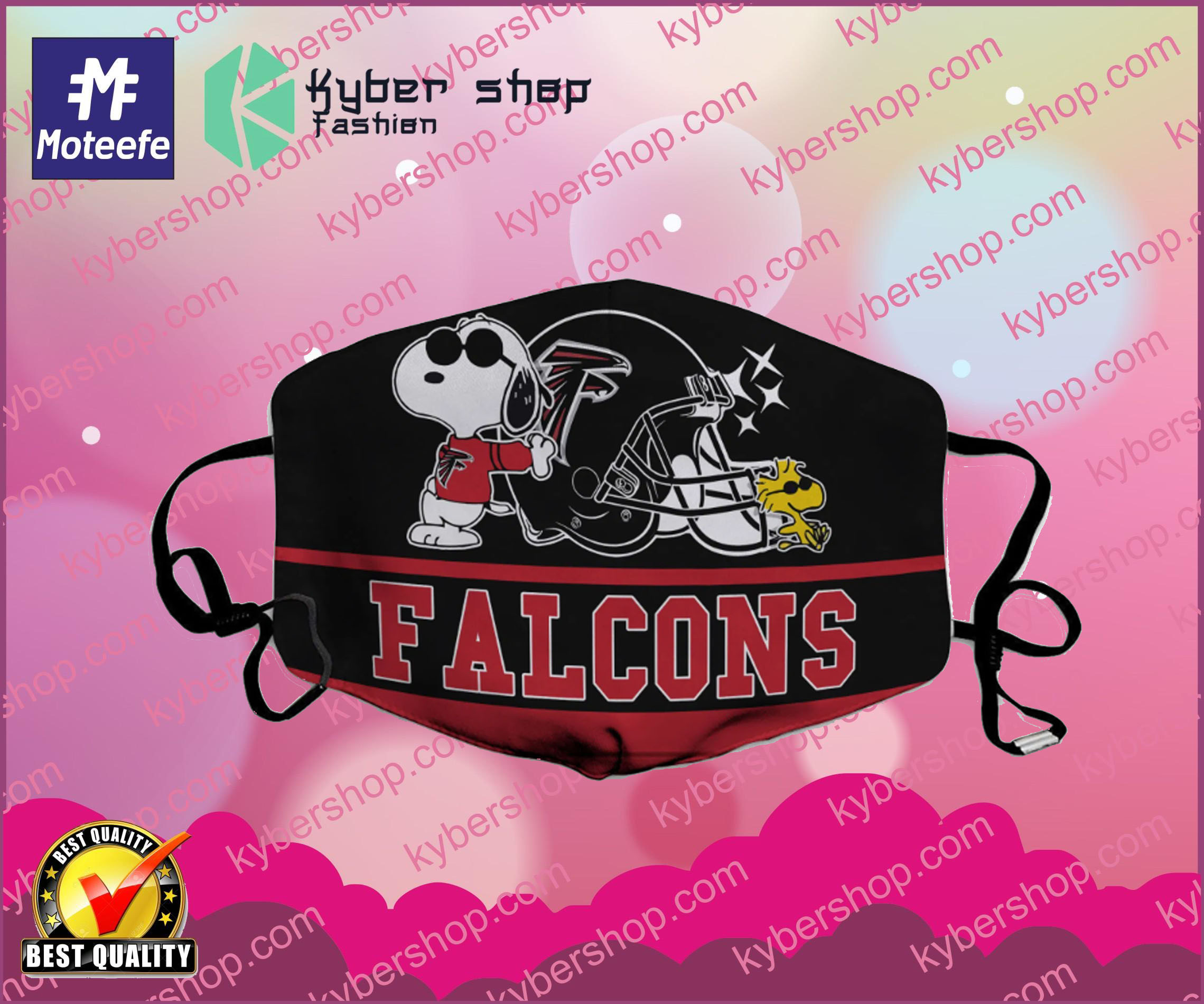 Snoopy Atlanta Falcons Face Mask- LIMITED EDTION