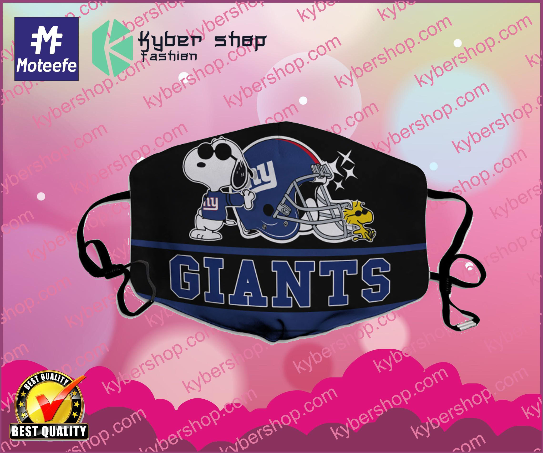 Snoopy New York Giants Face Mask- LIMITED EDTION