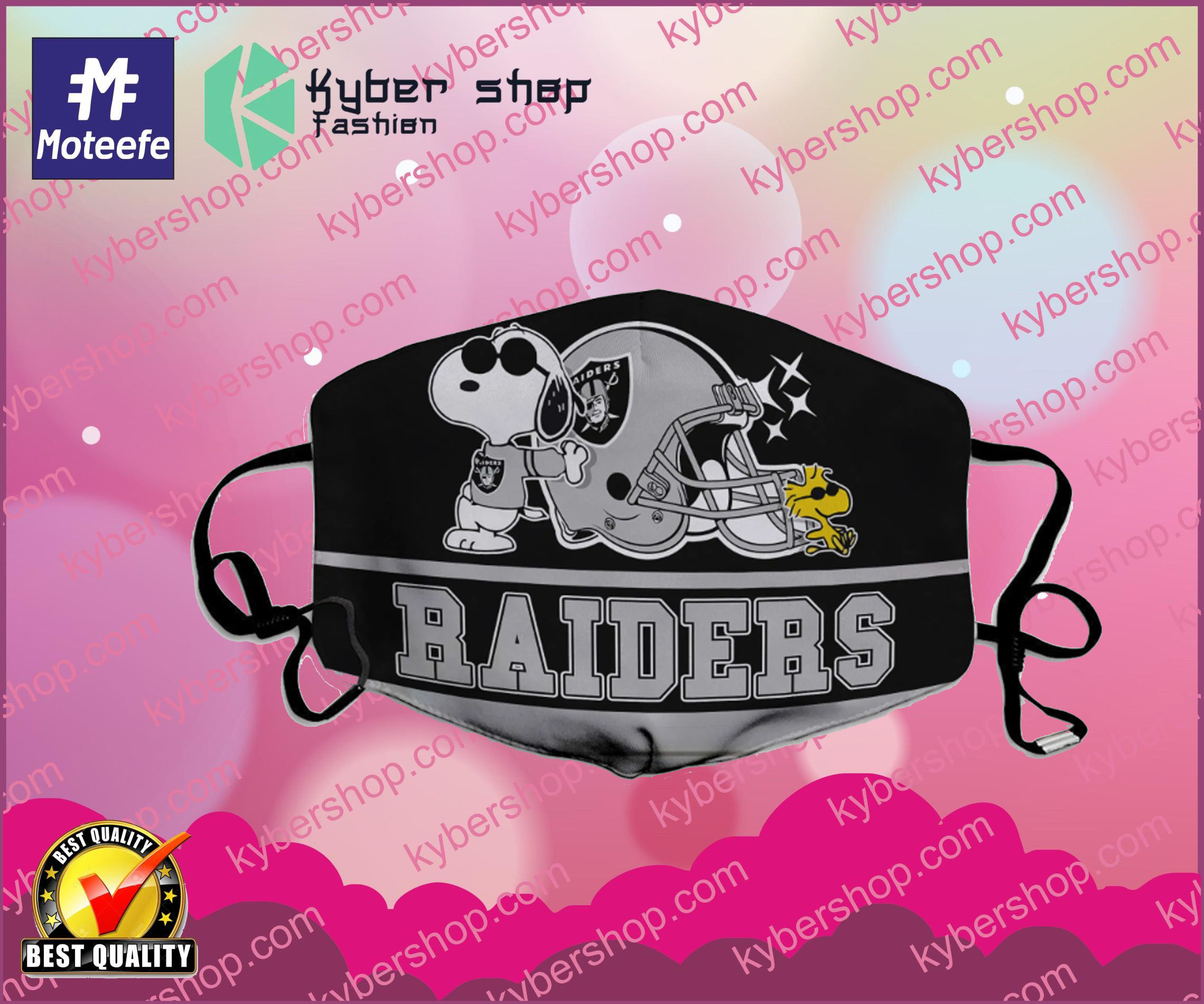 Snoopy Oakland Raiders Face Mask- LIMITED EDTION