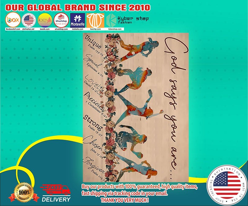 God says you are Softball poster