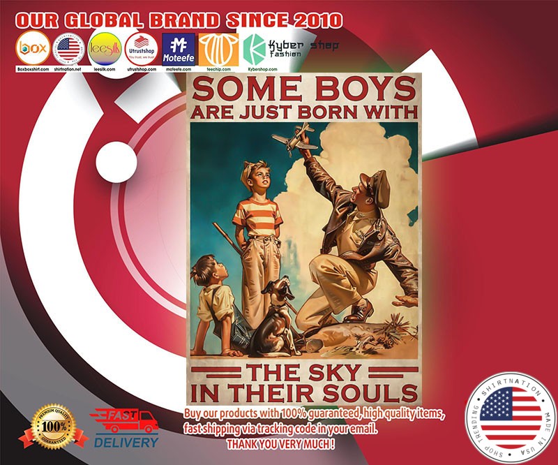 Some boys are just born with the sky in their souls poster