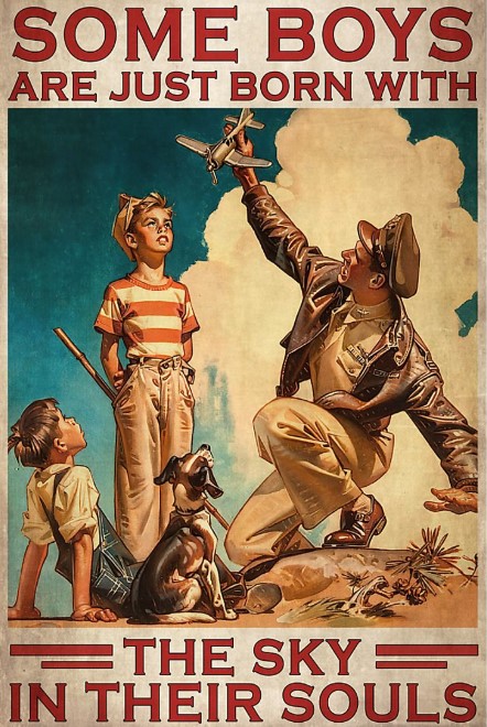 Some boys are just born with the sky in their souls poster