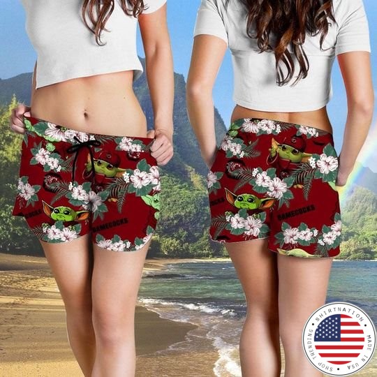 South Carolina Gamecocks And Yoda Hawaiian And Beach Short4